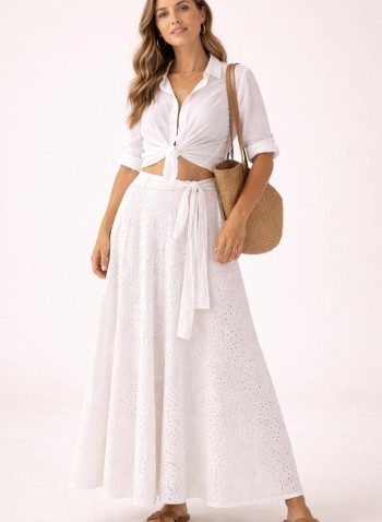 Delik işi uzun etek